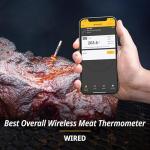 ThermoWorks RFX | Smart Wireless Meat Thermometer | Wi-Fi & Radio Frequency | Stronger Signal Than Bluetooth | Meat Probe for Use in Smoker, Grill, BBQ, Oven - 6-Probe Kit