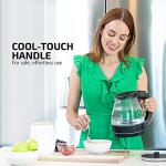 OVENTE 1.5L Glass Electric Kettle - Black