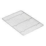 Amazon Basics Ceramic Nonstick Baking Sheets & Cooling Rack Set, Non-Toxic, Half Sheet Size, 2-Pack, Gray