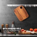 Wood Cutting Boards for Kitchen,JAMES.F Acacia Wooden Heavy Duty Cutting Board, Chopping Serving Boards with Hanging Hole for Meat Bread or Vegetables