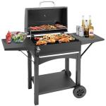 Kendane Charcoal Grill with Side Shelf, 353 Sq.Inch Cooking Area,Large Smoker Barbecue Grill with Warming Rack,Outdoor BBQ Grill with Charcoal Tray for Yard, Camping, Picnic