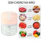 Mini Food Processor 3 Blades Electric 250ml Usb (Pink)