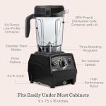 Vitamix Explorian with Programs, Three Blending Programs, Professional-Grade Blender for Smoothies and More, Self-Cleaning Kitchen Appliance, 64 Oz Container, Slate (Renewed Premium)