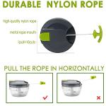 Multi-Function Manual Food Chopper & Processors with Handle and Cover,Vegetable Chopper Shredder,Garlic Press,Suitable for Onions Garlic Peppers Carrots Gingers Fruits,Ideal Gift for Kitchen(Green)