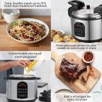 17.8QT Commercial Electric Pressure Cooker stainless steel Pressure Cooker | 24-hour Presetting |12 in 1 slow cooker with temperature control | LED Multifunction Food Warmer with nonstick pot