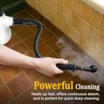 Steam Cleaner, Pressurized Multi-Surface Natural Handheld Steam Cleaner for Home with Lock Button&16 PCS Tools, Portable Steamer for Deep Cleaning Car, Bathrooms, Kitchens, Grout, Tile, and Windows
