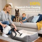 Steam Cleaner, Pressurized Multi-Surface Natural Handheld Steam Cleaner for Home with Lock Button&16 PCS Tools, Portable Steamer for Deep Cleaning Car, Bathrooms, Kitchens, Grout, Tile, and Windows