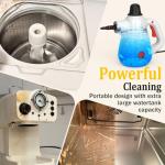 Steam Cleaner, Pressurized Multi-Surface Natural Handheld Steam Cleaner for Home with Lock Button&16 PCS Tools, Portable Steamer for Deep Cleaning Car, Bathrooms, Kitchens, Grout, Tile, and Windows