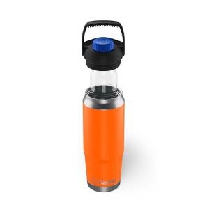 Flaskap Game Day FreePour System: 6oz Liquor Dispenser Kap and 26oz Cup Holder Style Bottle in Your Team Colors, Removable Liquor Well Mixed Drink Tumbler, Leak Proof Lid, Hidden Flask Tumbler
