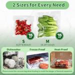 SIHUADON Vacuum Sealer for Food, Porable Handheld Vacuum Sealer Machine with Visible Water Tank & 30 Reusable Bags, Seal Food 5X Fresh Longer for Kitchen, BBQ, Camping, Home