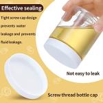 OUSHINAN 36PCS 8OZ Plastic Jars with Screw On Lids, Labels Refillable Empty Round Slime Containers for Storing Dry Food, Honey Jam, Cream, Butter, Lotion (White)