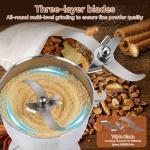 Yaofafa Grain Mill Grinder - High-Speed 750g 304 Stainless Steel Professional Grain Mill & Spice Grinder for Kitchen and Coffee Shop - Grinds Grains, Corn, Coffee, and Dry Spices with Easy Operation