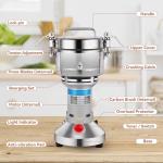 Yaofafa Grain Mill Grinder - High-Speed 750g 304 Stainless Steel Professional Grain Mill & Spice Grinder for Kitchen and Coffee Shop - Grinds Grains, Corn, Coffee, and Dry Spices with Easy Operation