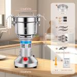 Yaofafa Grain Mill Grinder - High-Speed 750g 304 Stainless Steel Professional Grain Mill & Spice Grinder for Kitchen and Coffee Shop - Grinds Grains, Corn, Coffee, and Dry Spices with Easy Operation