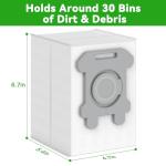 12 Pack Dirt Disposal Bags Compatible with Robotic Vacuum Cleaner i3, i3+, i7, i7+, i8, i8+, i4, i4+, i1, i1+, i6, i6+, j7, j7+, s9, s9 Plus, i & s j Series Vacuum Bags Bin Bags Replacement Parts