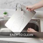 Titanium Cutting Board, Stainless Steel Cutting Boards for Kitchen, Double Sided Food-Grade Titanium Board for Cutting Vegetables And Meat (13.4 x 9 inch)