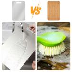 Titanium Cutting Board, Stainless Steel Cutting Boards for Kitchen, Double Sided Food-Grade Titanium Board for Cutting Vegetables And Meat (13.4 x 9 inch)