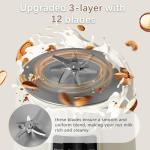 40oz Automatic Nut Milk Maker, 8 in 1 Plant Based Milk Machine for Homemade Almond, Oat, Milk Shake, Soy Milk & Non-Dairy Beverages with Delay Start/Self-Cleaning/Boil Water/Juice