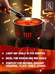 Hookah Coal Burner for Hookah – Premium FIRE Tower Multipurpose Electric Stove for Hookah Coals Burner for Shisha, Free Hookah Tongs, overheat Protection, Hookah Charcoal Burner for Hookah Cubes