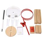 3.17Gal/12L Fruit Wine Press, Cast Iron Manual Grape Presser for Wine Making, 100% Nature Wood Basket with 8 Blocks Heavy Duty Manual Juice Cider Wine Making Press for Kitchen Home Outdoor, Oak