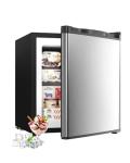 Feelfunn 1.1 Cu.ft Mini Freezer - Compact Upright Freezer with 7 Adjustable Thermostat, Removable Shelf, Reversible Single Door, 360°Uniform Cooling Small freezer for Home Office Kitchen Dorm, Silver