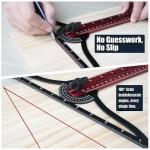 Stair Tread Template Tool – Stair Tread Gauge, Hidden Screw Slide Rail Stair Tools for Stair Measuring Tool Stair Gauge Jig Stair Template Stair Step Tool, Woodworking Shelf Template Projects