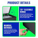 DEMULLER Chest Freezer with Electronic Panel, Accurate Temperature Display to 1 ℉ 4.0 Cu.ft Deep Freezing Machine with 2 Removable Baskets Suitable for Home Kitchen Apartment Black