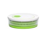 PrepWorks 4 Qt Collapsible Salad Spinner – Space-Saving, BPA-Free, Easy-to-Use for Quick Salad Washing & Drying, Dishwasher Safe