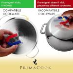 PrimaCook Portable Induction Cooktop - Single Burner Induction Hot Plate - Safe, Fast Heating for Gourmet Cooking - Sleek Design with Touch Controls - Energy Efficient Home Food Preparation (Black)