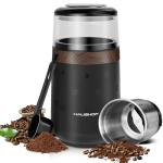 HAUSHOF Coffee Grinder Electric, One Touch Design, Spice, Herb, Grinder for Coffee Bean Spices and Seeds with 1 Removable Stainless Steel Bowl, Dry Grinder-Black