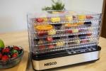 NESCO FD-5TC Snackmaster Food Dehydrator – 5 BPA-Free Trays, Adjustable Temp Control, Compact Design for Jerky, Fruit, Herbs, Pet Treats, 420W
