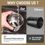 HAUSHOF Coffee Grinder Electric, One Touch Design, Spice, Herb, Grinder for Coffee Bean Spices and Seeds with 1 Removable Stainless Steel Bowl, Dry Grinder-Black