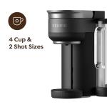 Keurig K-Crema Single Serve K-Cup Pod Coffee Maker, PressureInfusion & MultiStream Technology, Brews Crema-Topped Coffee, Espresso-Style Shots, Classic Coffee, Tea, Cocoa, 72 oz Removable Reservoir