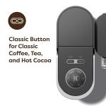 Keurig K-Crema Single Serve K-Cup Pod Coffee Maker, PressureInfusion & MultiStream Technology, Brews Crema-Topped Coffee, Espresso-Style Shots, Classic Coffee, Tea, Cocoa, 72 oz Removable Reservoir