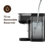 Keurig K-Crema Single Serve K-Cup Pod Coffee Maker, PressureInfusion & MultiStream Technology, Brews Crema-Topped Coffee, Espresso-Style Shots, Classic Coffee, Tea, Cocoa, 72 oz Removable Reservoir