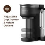 Keurig K-Crema Single Serve K-Cup Pod Coffee Maker, PressureInfusion & MultiStream Technology, Brews Crema-Topped Coffee, Espresso-Style Shots, Classic Coffee, Tea, Cocoa, 72 oz Removable Reservoir