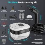 Handheld Steam Cleaner for Home, 2500W High Pressure Steamer, 15s Fast Heat-Up, 1.6L Tank, Portable Steam Cleaner for Car, Floor, Grout, Kitchen, Furniture & Bed Bugs