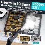 Handheld Steam Cleaner for Home, 2500W High Pressure Steamer, 15s Fast Heat-Up, 1.6L Tank, Portable Steam Cleaner for Car, Floor, Grout, Kitchen, Furniture & Bed Bugs