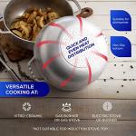 Universal (Medium Size) Caldero 12 Cups - 4.2 QT / 4 L, Stainless Aluminum Pot, Even Heat Distribution and Fast Cooking Dutch Oven Pot, Ergonomic Handles, Ideal for Rice, French Fries, and More