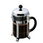 Bodum 51oz Chambord French Press Coffee Maker, High-Heat Borosilicate Glass, Polished Stainless Steel – Made in Portugal