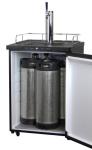 Kegco ICK30S-1 Digital Javarator Cold-Brew Coffee Dispenser - Black/Stainless Steel