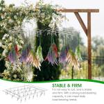 Tobeelec 4 Pcs Hanging Drying Rack for Herb Macrame Flower Drying Rack with 30 Stainless Clip Herb Dryer Hooks for Drying Herb Air Plants Spices Flowers Hydroponic Plants
