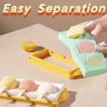 IAMPDD Popsicle Molds Ice Pop Molds Silicone 3 Cavities Ice Cream Mold animals & fruit Cake Pop Mold DIY Popsicle Ice Pop Molds Flexible Silicone Popsicle Makers… (tiger)