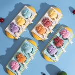 IAMPDD Popsicle Molds Ice Pop Molds Silicone 3 Cavities Ice Cream Mold animals & fruit Cake Pop Mold DIY Popsicle Ice Pop Molds Flexible Silicone Popsicle Makers… (tiger)