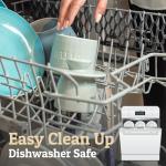 PriorityChef Butter Crock with Lid with Water Line, Ceramic French Butter Dish to Leave On Counter, Light Grey