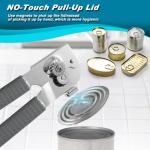 Can Opener Manual Heavy Duty, ISZW Hand Held Can Opener for Seniors, Solid Steel Manual Can Openers with Comfort Grip Sharped Blade, Easy Turn Hand Can Opener with Magnet for Kitchen Camping, 2Pack