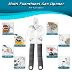 Can Opener Manual Heavy Duty, ISZW Hand Held Can Opener for Seniors, Solid Steel Manual Can Openers with Comfort Grip Sharped Blade, Easy Turn Hand Can Opener with Magnet for Kitchen Camping, 2Pack