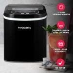 FRIGIDAIRE EFIC101-BLACK Ice Maker Machine for Countertop, 26 lbs, Adjustable Ice Cube Size, Portable Ice Cube Maker for Home/Kitchen/Office/Bar- Black
