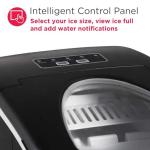 FRIGIDAIRE EFIC101-BLACK Ice Maker Machine for Countertop, 26 lbs, Adjustable Ice Cube Size, Portable Ice Cube Maker for Home/Kitchen/Office/Bar- Black