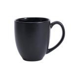 Amazon Basics 12-pack Matte Black Ceramic Coffee Mug, 16 ounces, Microwave-Safe, Stoneware, Commercial-grade